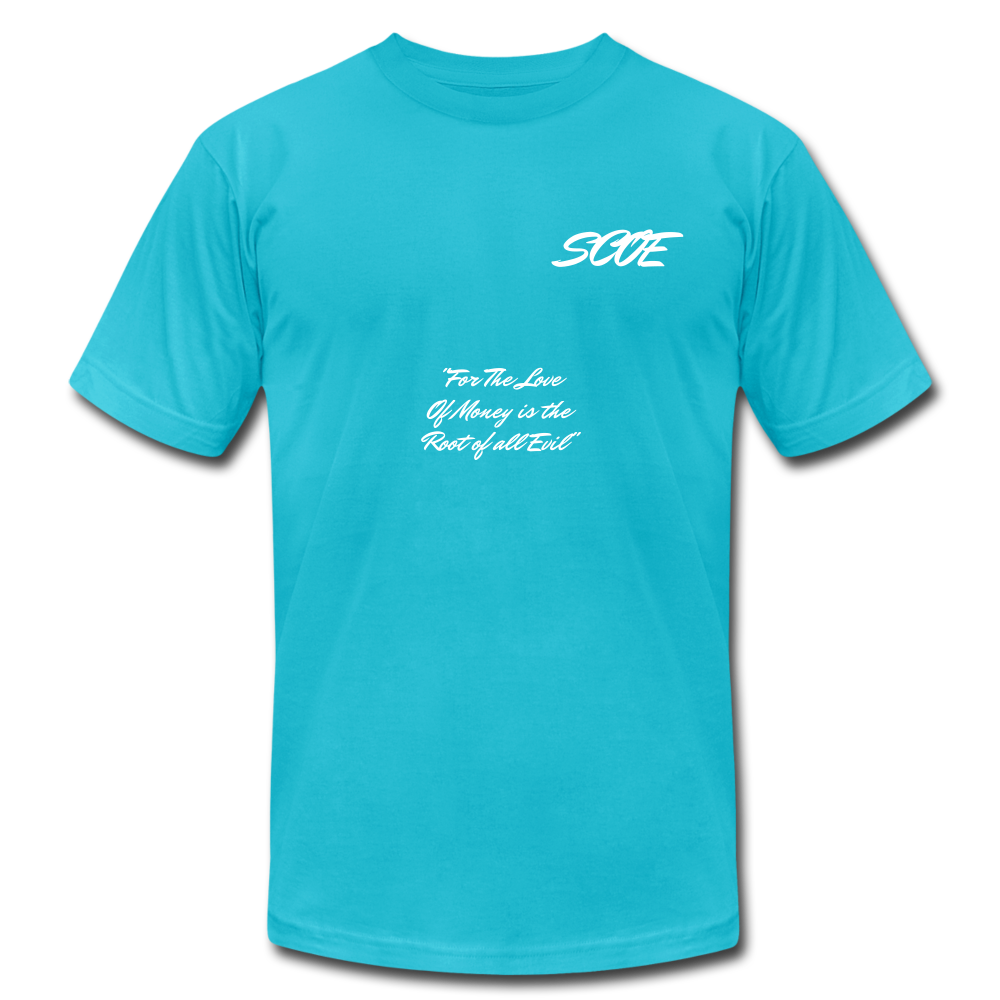 S.C.O.E Root of All Evil T-Shirt - turquoise