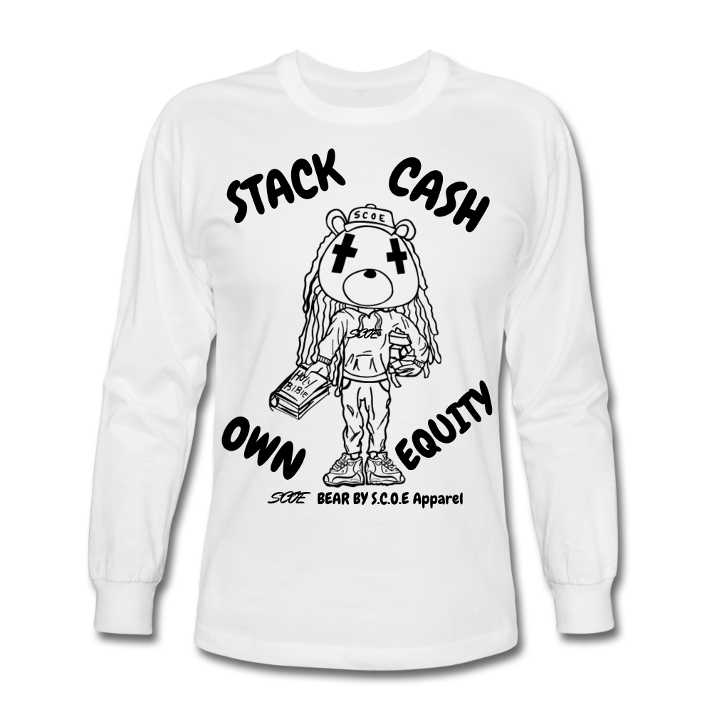 S.C.O.E Bear Long Sleeve - white