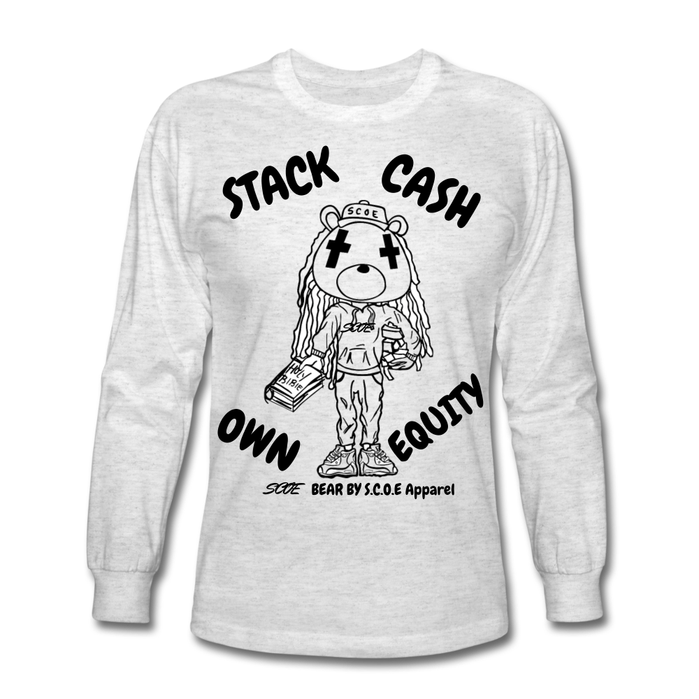 S.C.O.E Bear Long Sleeve - light heather gray