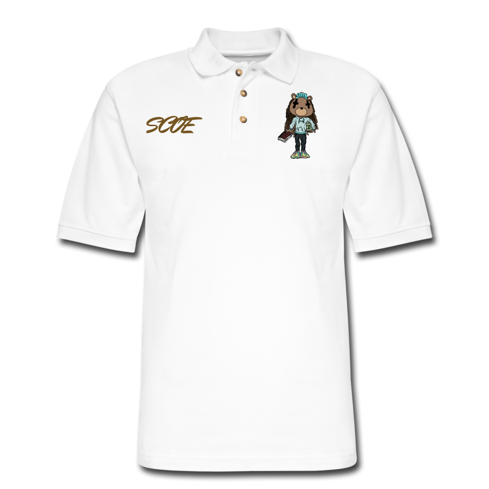 S.C.O.E Bear Polo - white