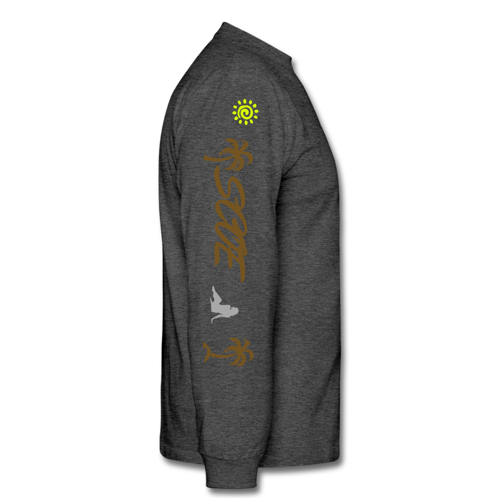 S.C.O.E Bear Spiritually Wealthy Long Sleeve - heather black