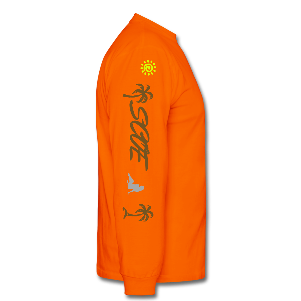 S.C.O.E Bear Spiritually Wealthy Long Sleeve - orange
