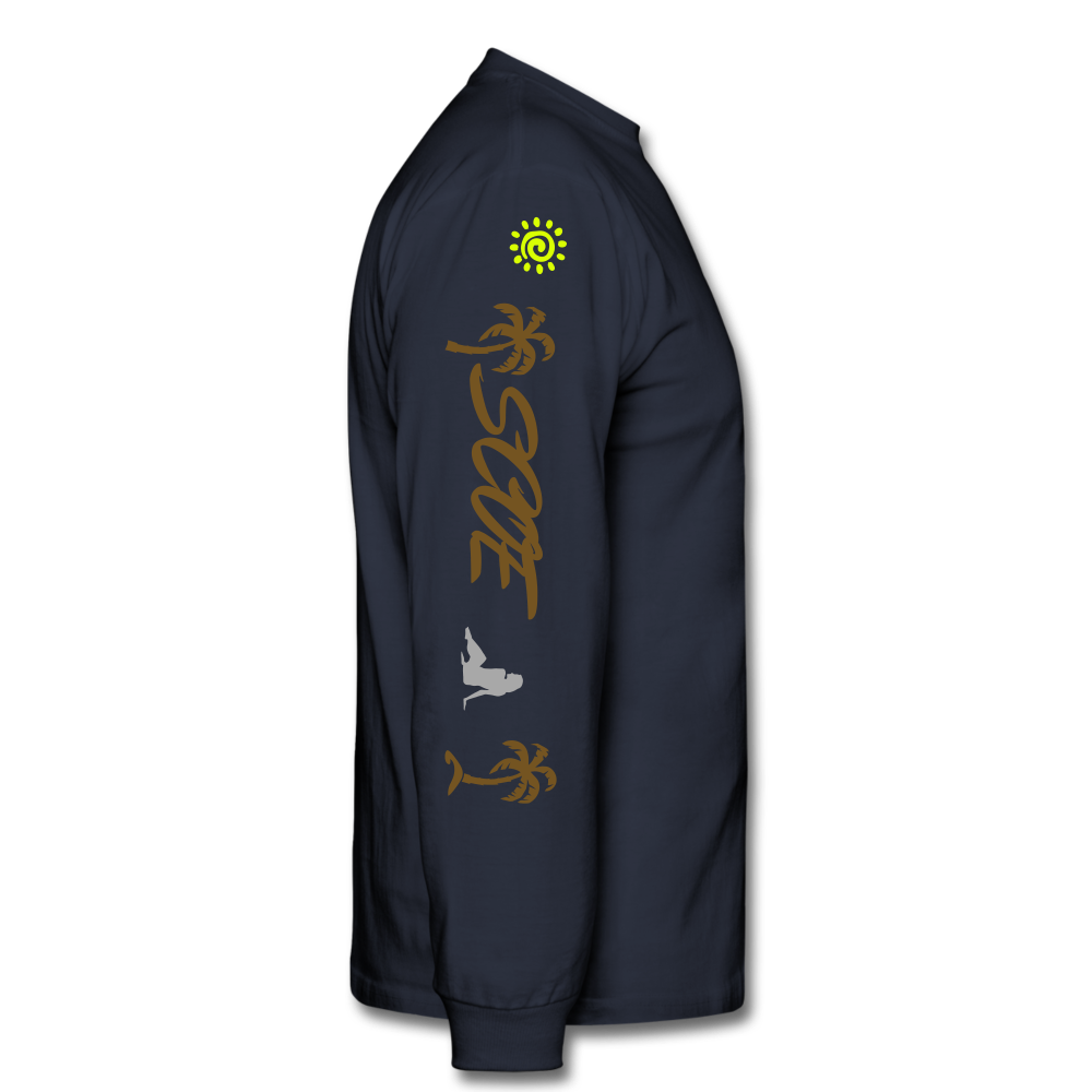 S.C.O.E Bear Spiritually Wealthy Long Sleeve - navy