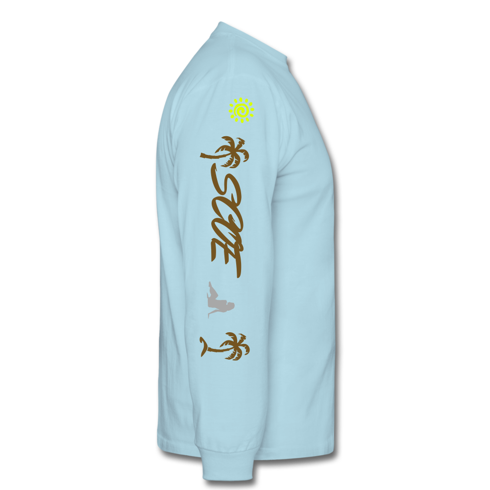 S.C.O.E Bear Spiritually Wealthy Long Sleeve - powder blue