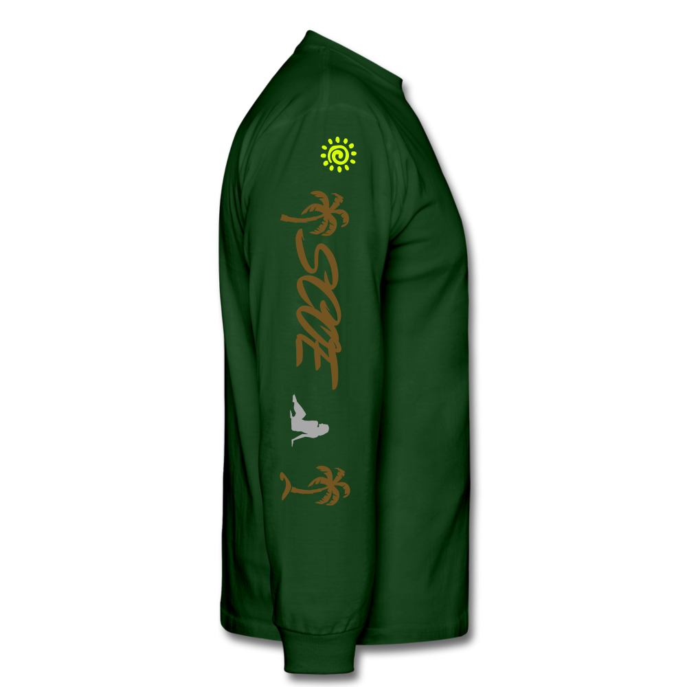 S.C.O.E Bear Spiritually Wealthy Long Sleeve - forest green