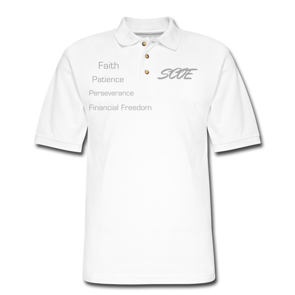 S.C.O.E Bear Faith Polo - white