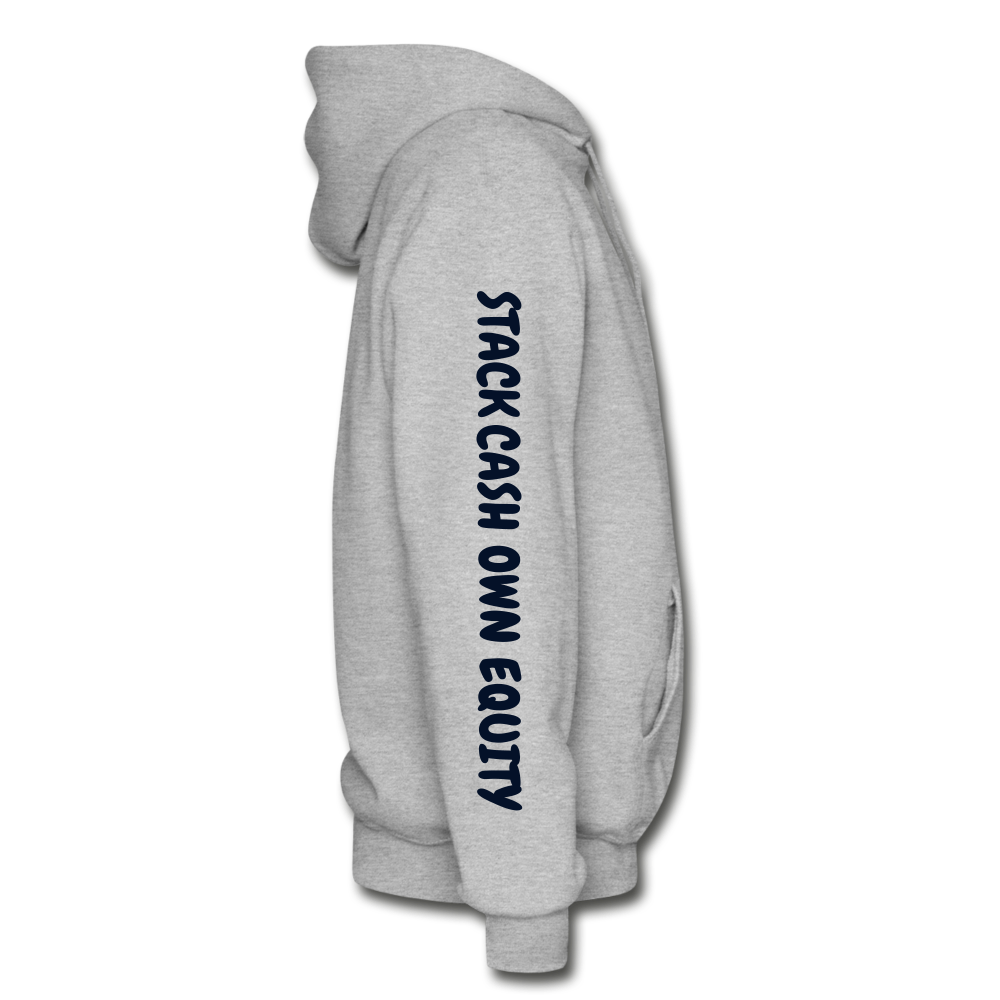 S.C.O.E Bear Money Zip Hoodie - heather gray