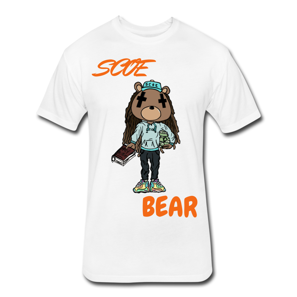 S.C.O.E Bear $ T-Shirt - white