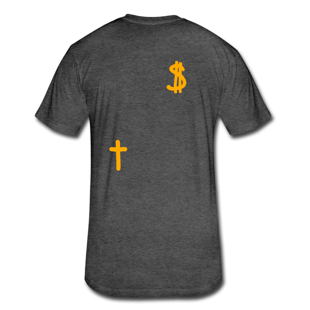 S.C.O.E Bear $ T-Shirt - heather black