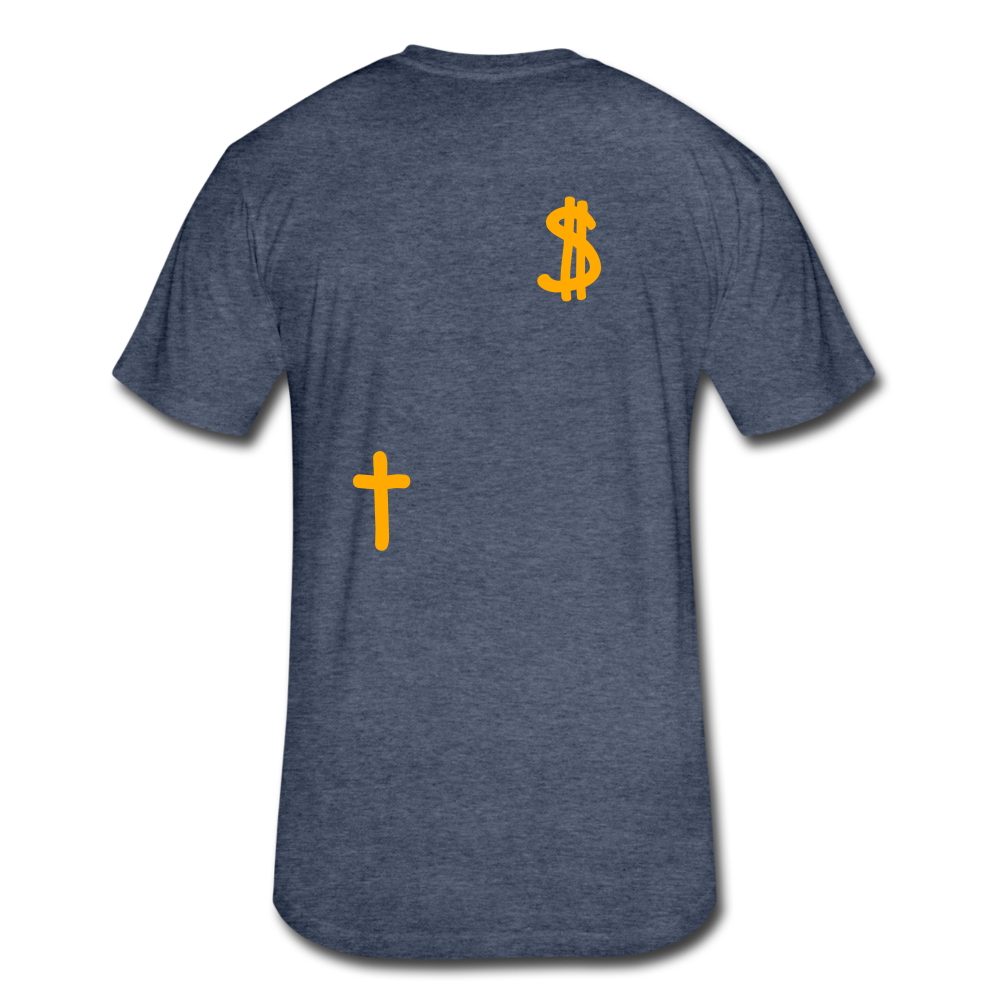 S.C.O.E Bear $ T-Shirt - heather navy
