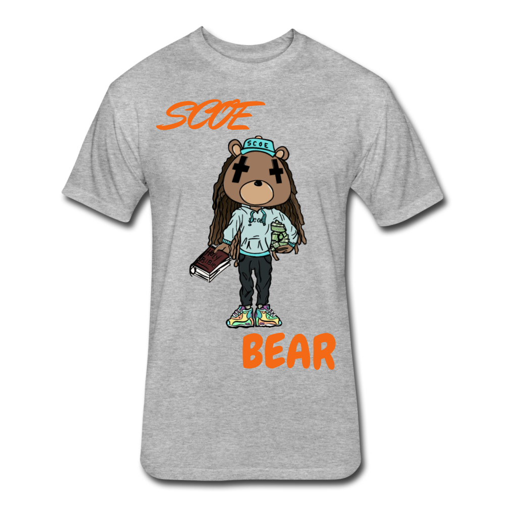 S.C.O.E Bear $ T-Shirt - heather gray