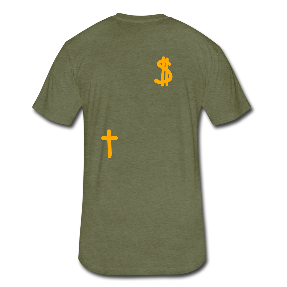 S.C.O.E Bear $ T-Shirt - heather military green