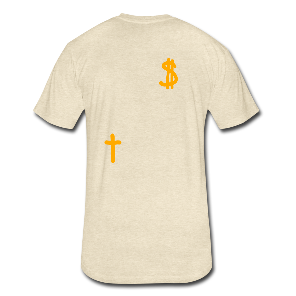 S.C.O.E Bear $ T-Shirt - heather cream