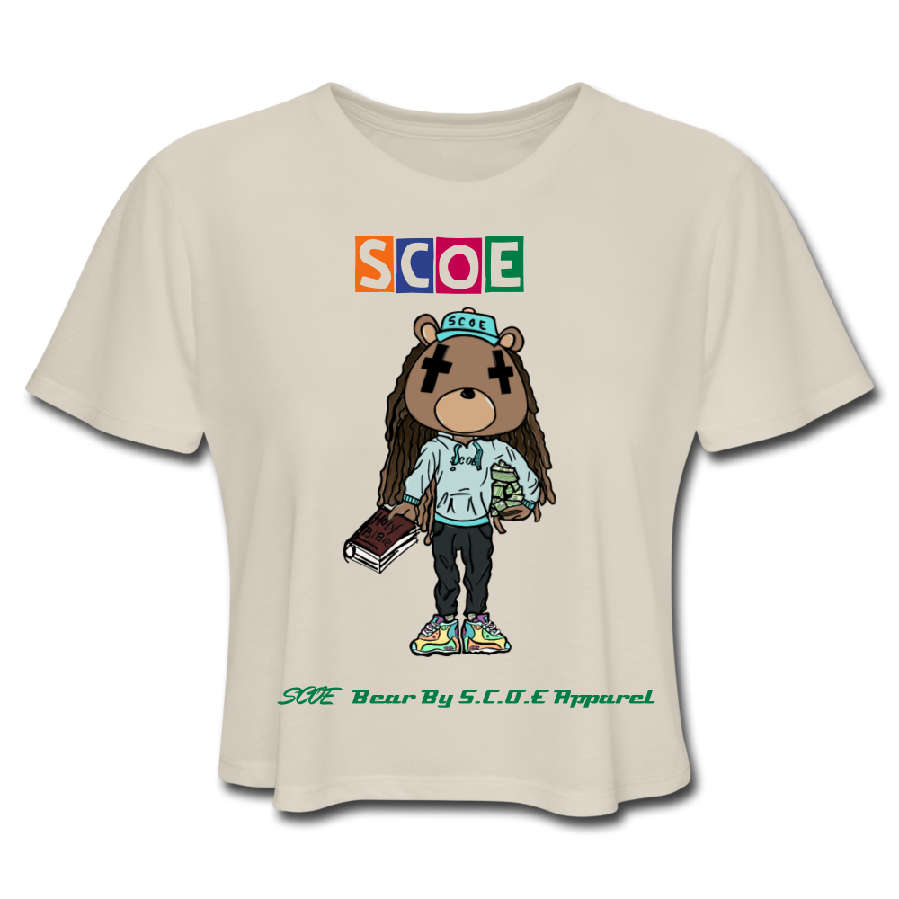 S.C.O.E Bear Crop Top - dust