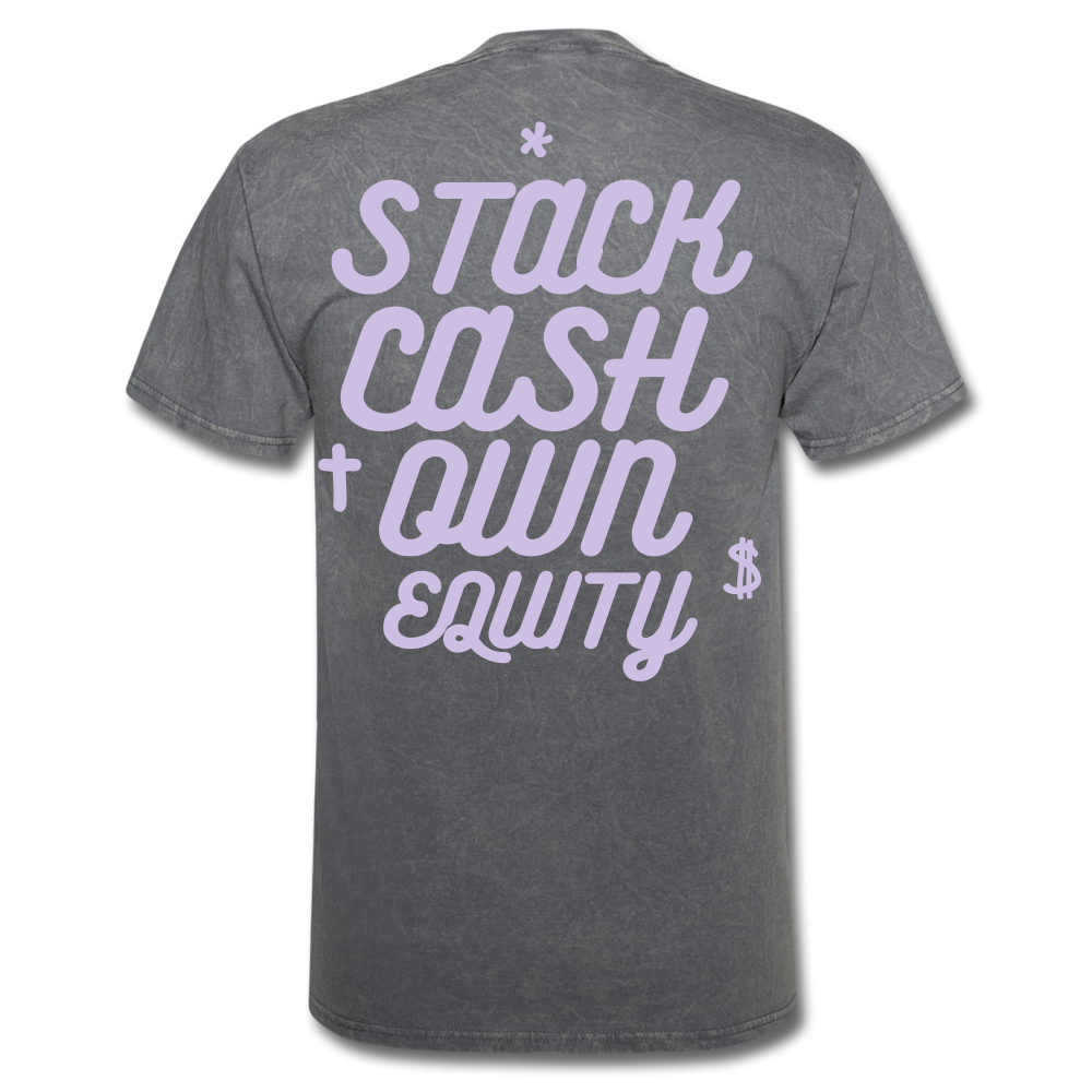 S.C.O.E Bear Vintage Lavender T-Shirt - mineral charcoal gray