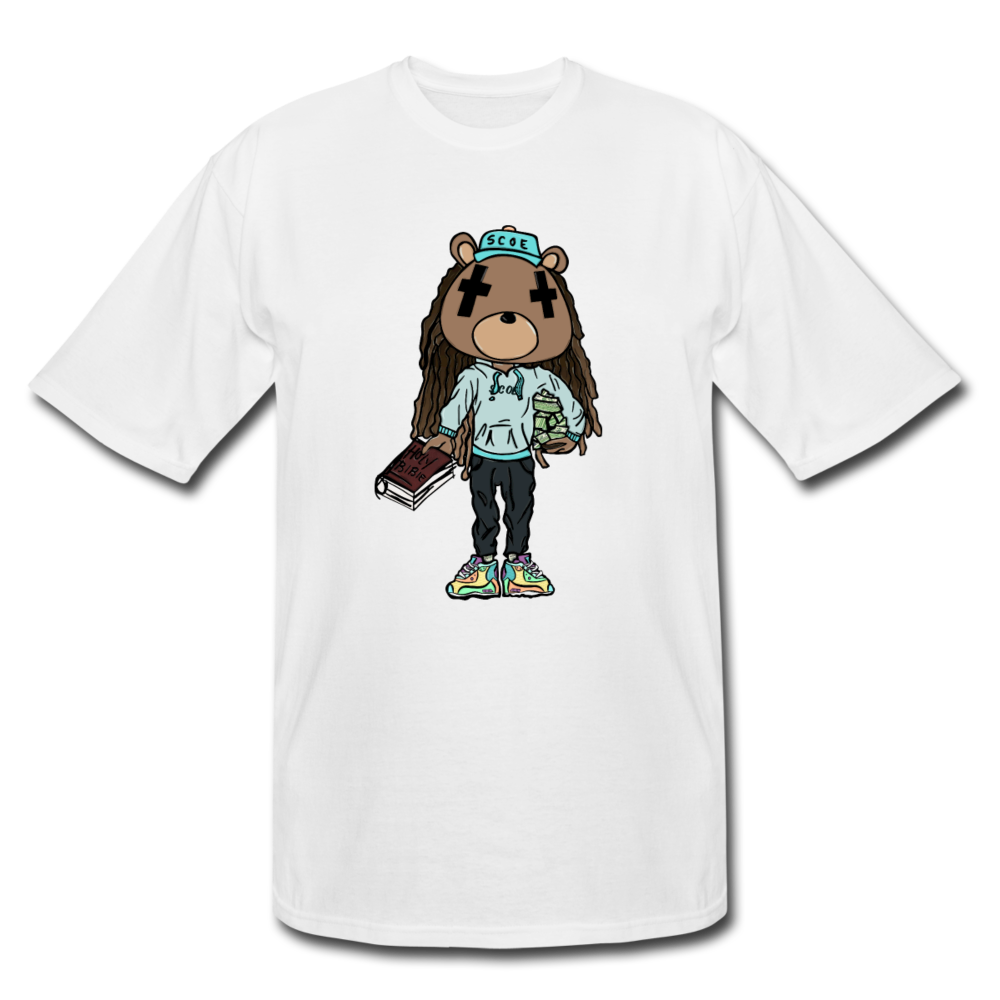 S.C.O.E Bear Matrix Tall Tee - white