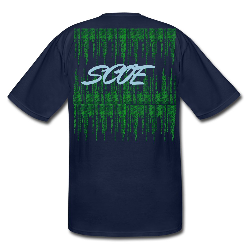 S.C.O.E Bear Matrix Tall Tee - navy