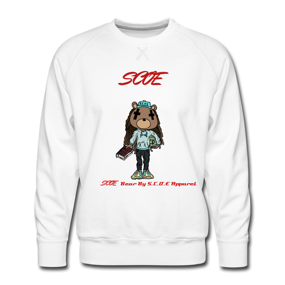 S.C.O.E Bear * Crewneck - white
