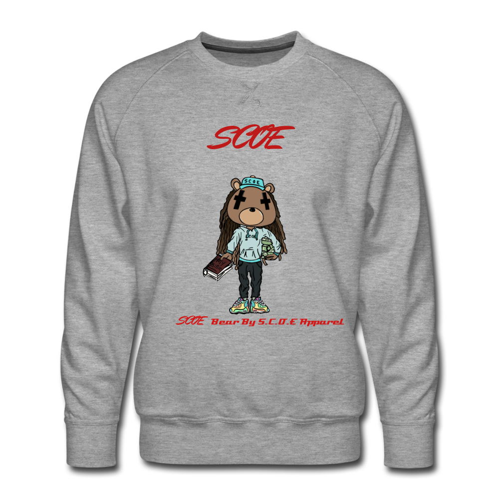 S.C.O.E Bear * Crewneck - heather gray
