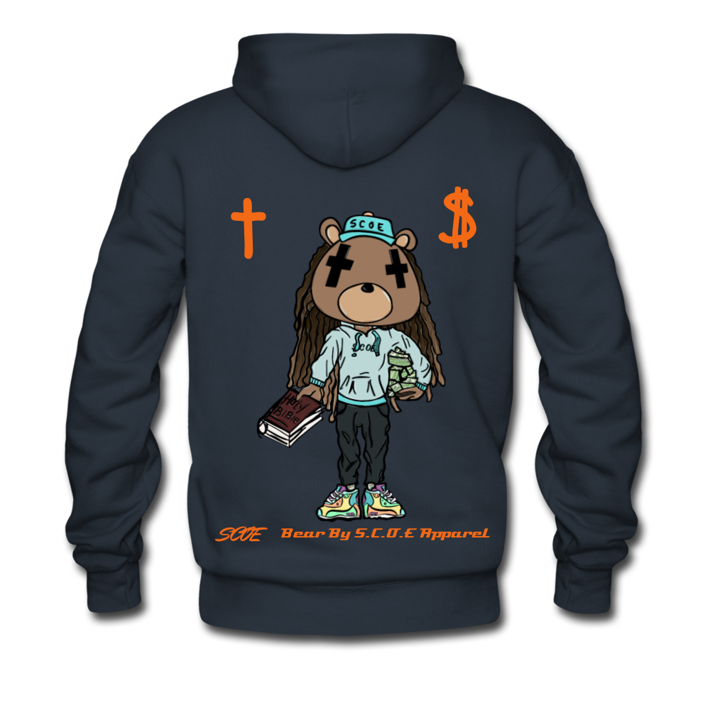 S.C.O.E Bear "Faith Is" Hoodie - navy