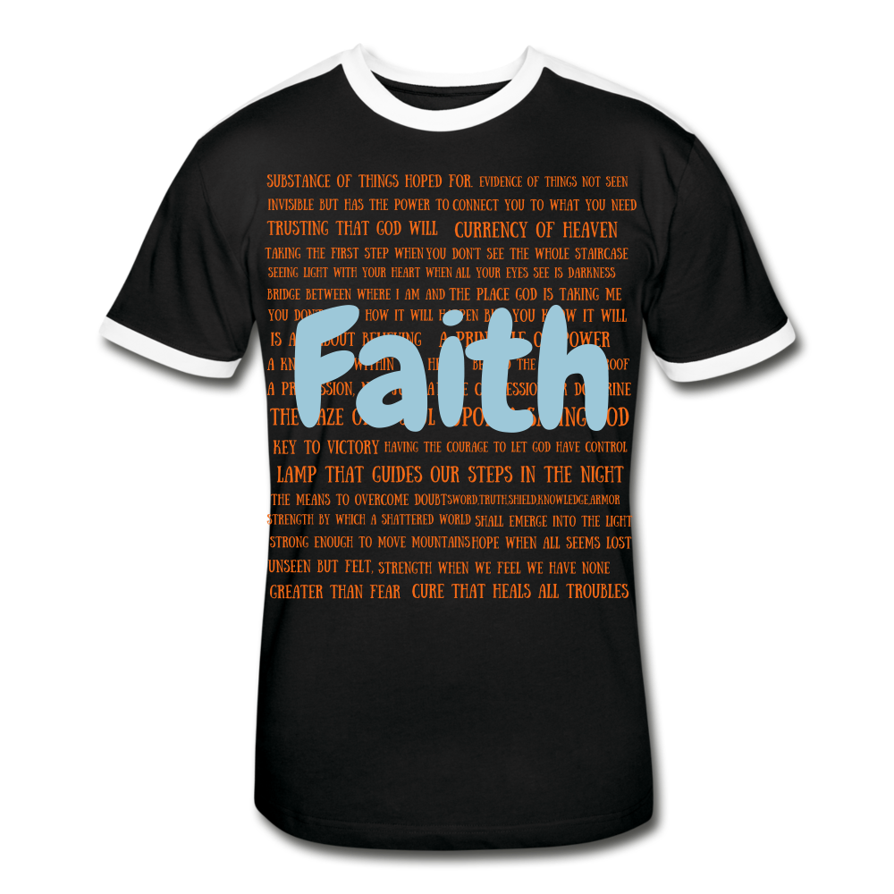 S.C.O.E Bear "Faith Is" T-Shirt - black/white