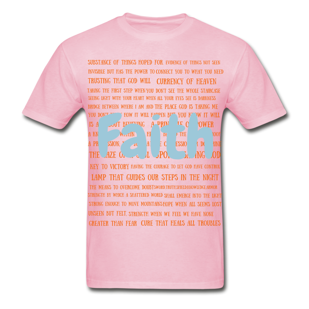 S.C.O.E Bear "Faith Is" T-Shirt - light pink