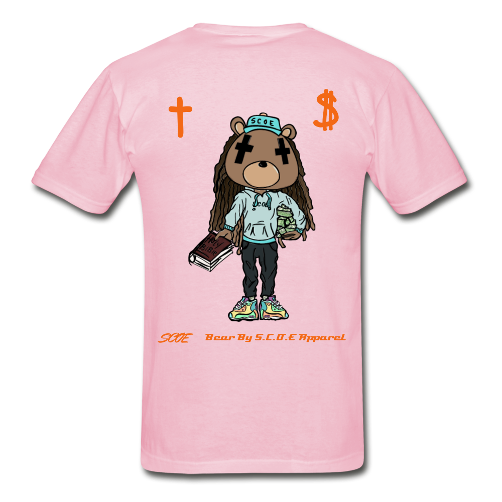 S.C.O.E Bear "Faith Is" T-Shirt - light pink