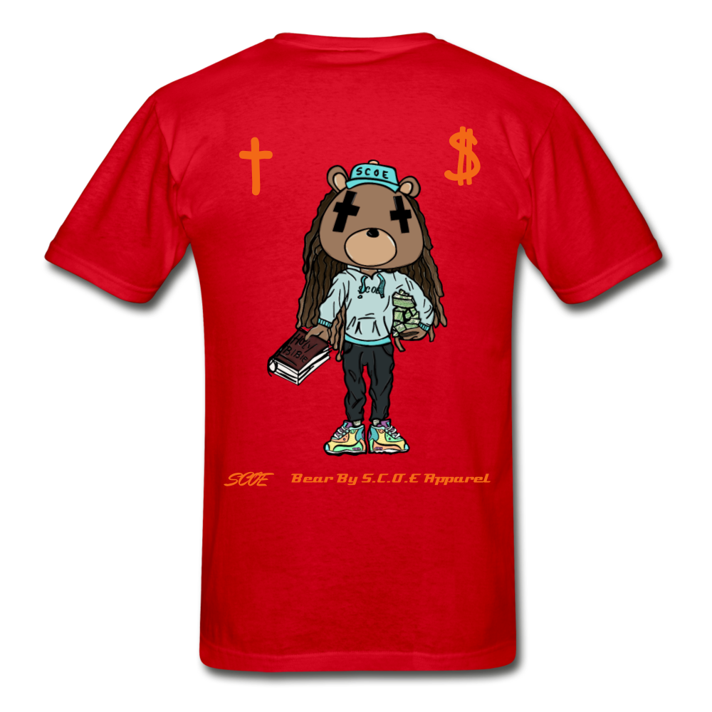 S.C.O.E Bear "Faith Is" T-Shirt - red