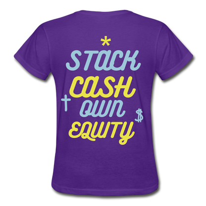 S.C.O.E Bear Ladies T-Shirt - purple