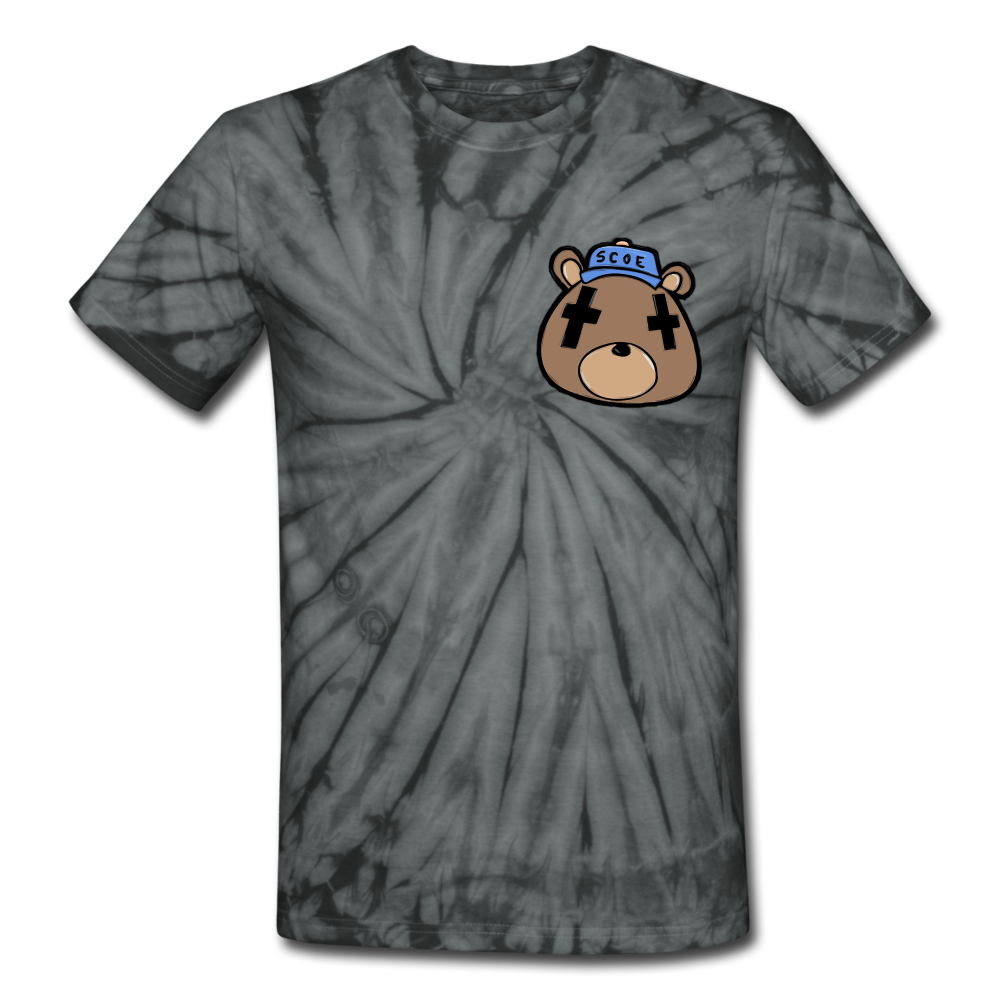S.C.O.E Bear Tie Dye T-Shirt - spider black