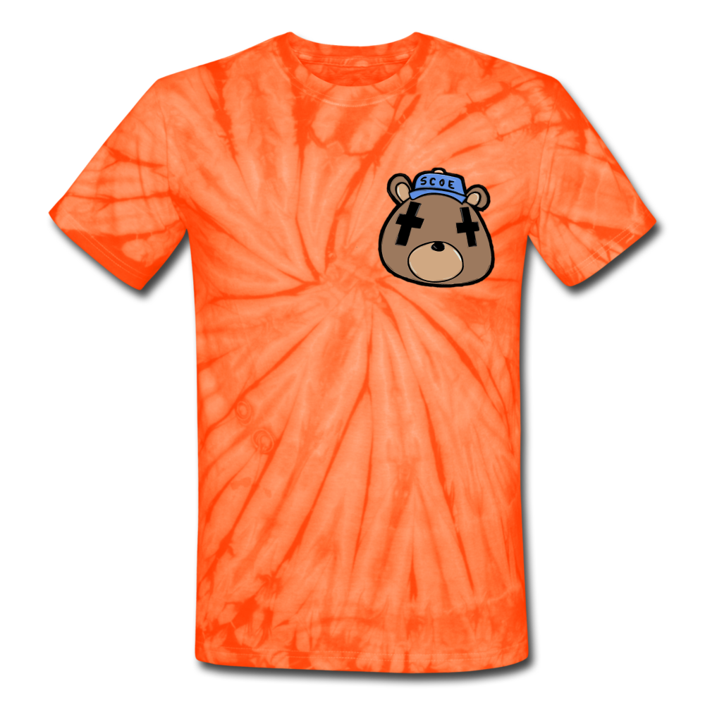 S.C.O.E Bear Tie Dye T-Shirt - spider orange