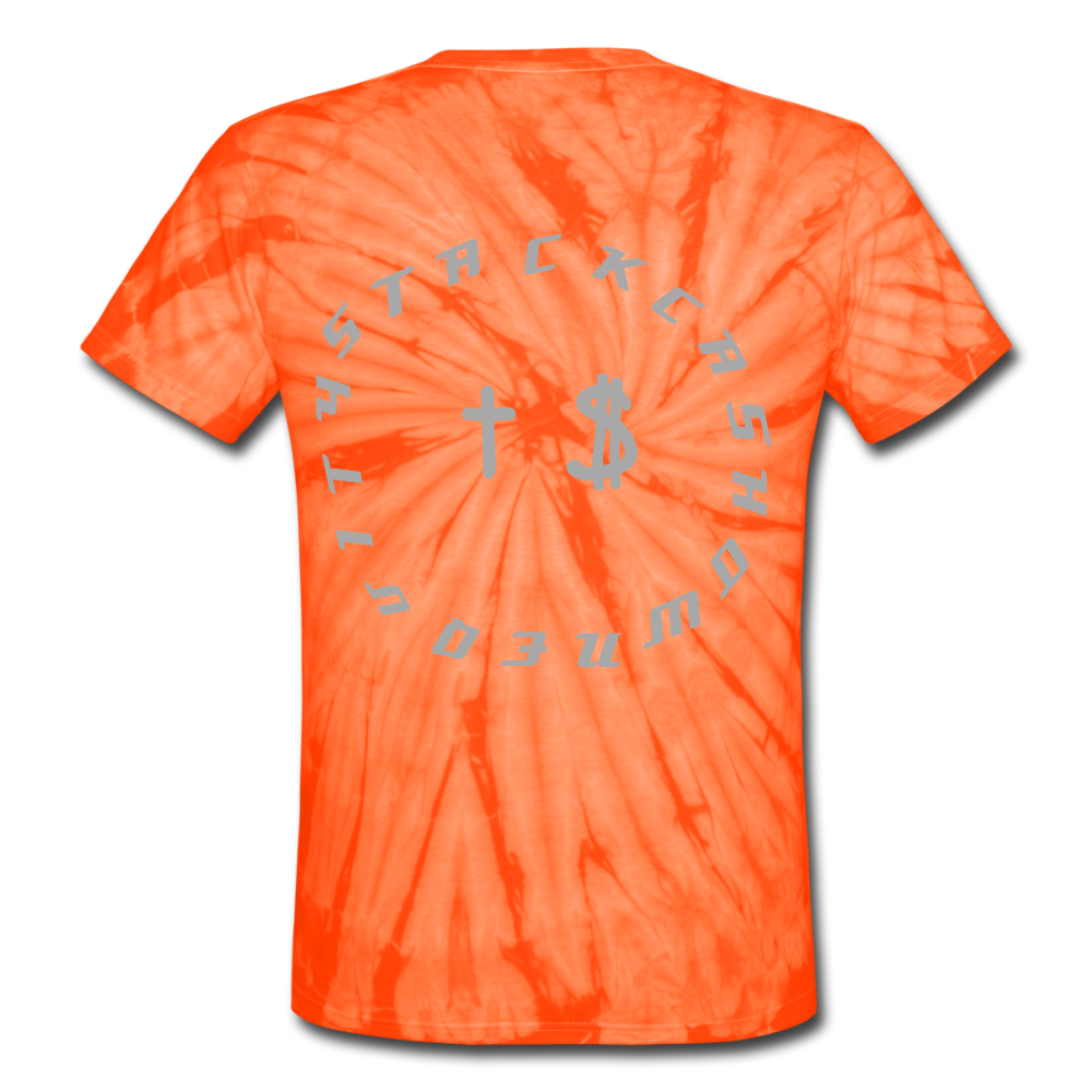 S.C.O.E Bear Tie Dye T-Shirt - spider orange