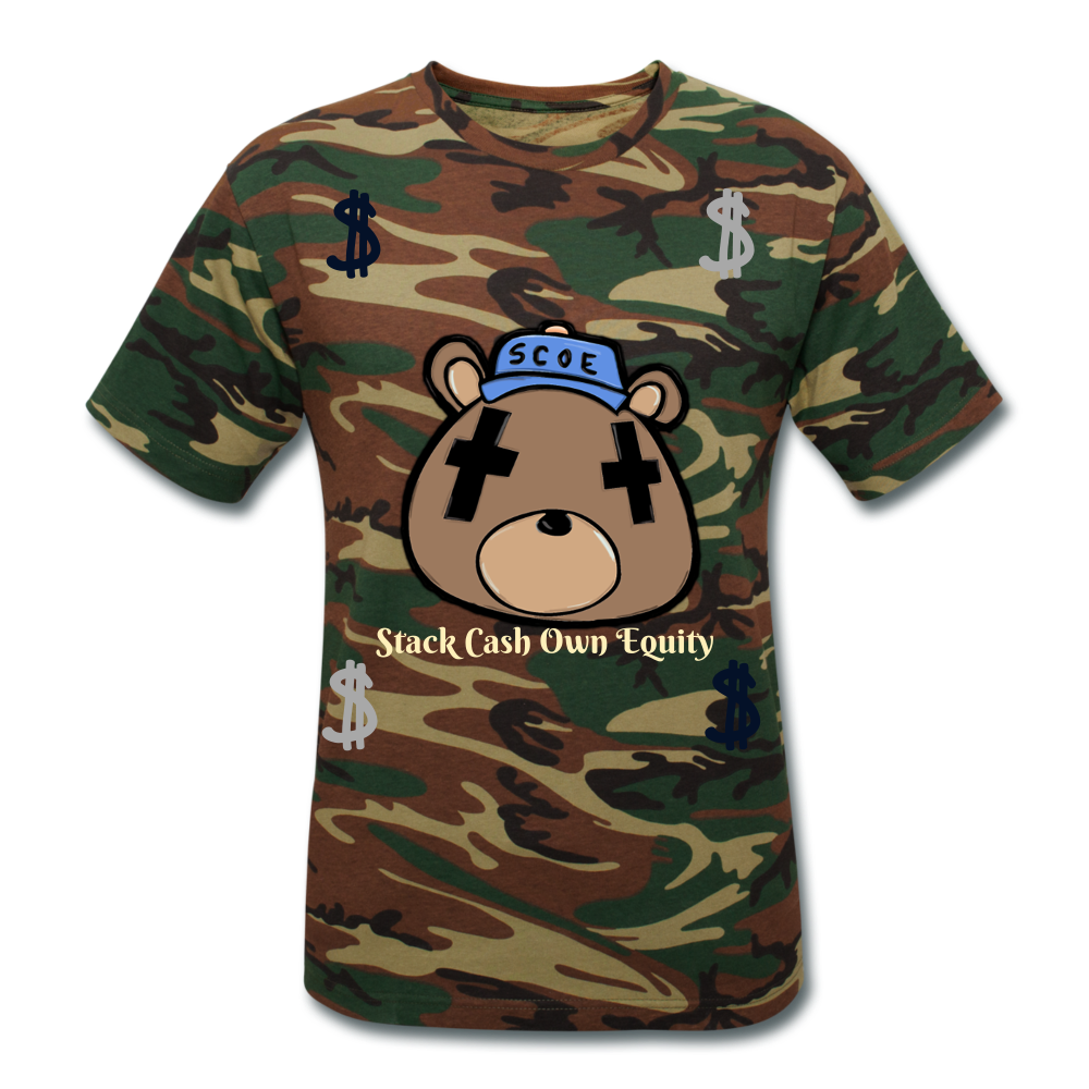 S.C.O.E Bear Camo T-Shirt - green camouflage