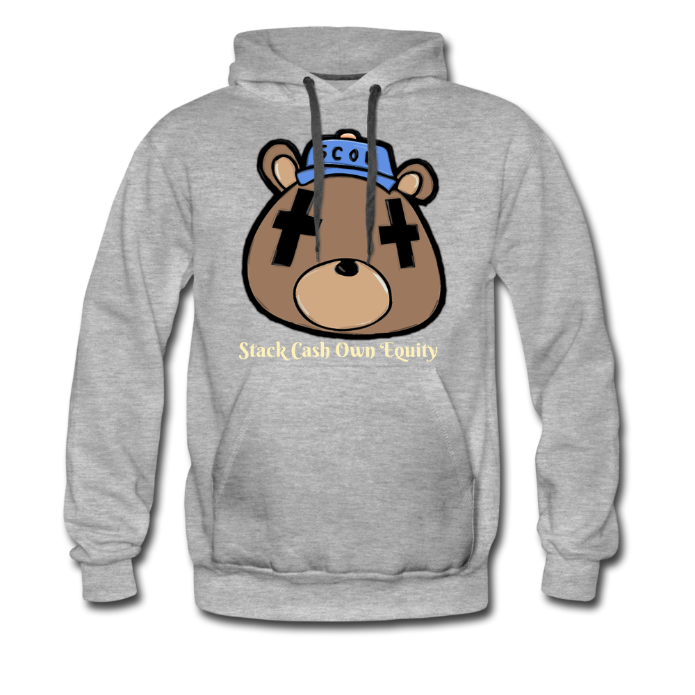 S.C.O.E Bear Premium Hoodie - heather gray
