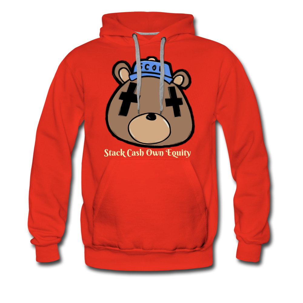 S.C.O.E Bear Premium Hoodie - red