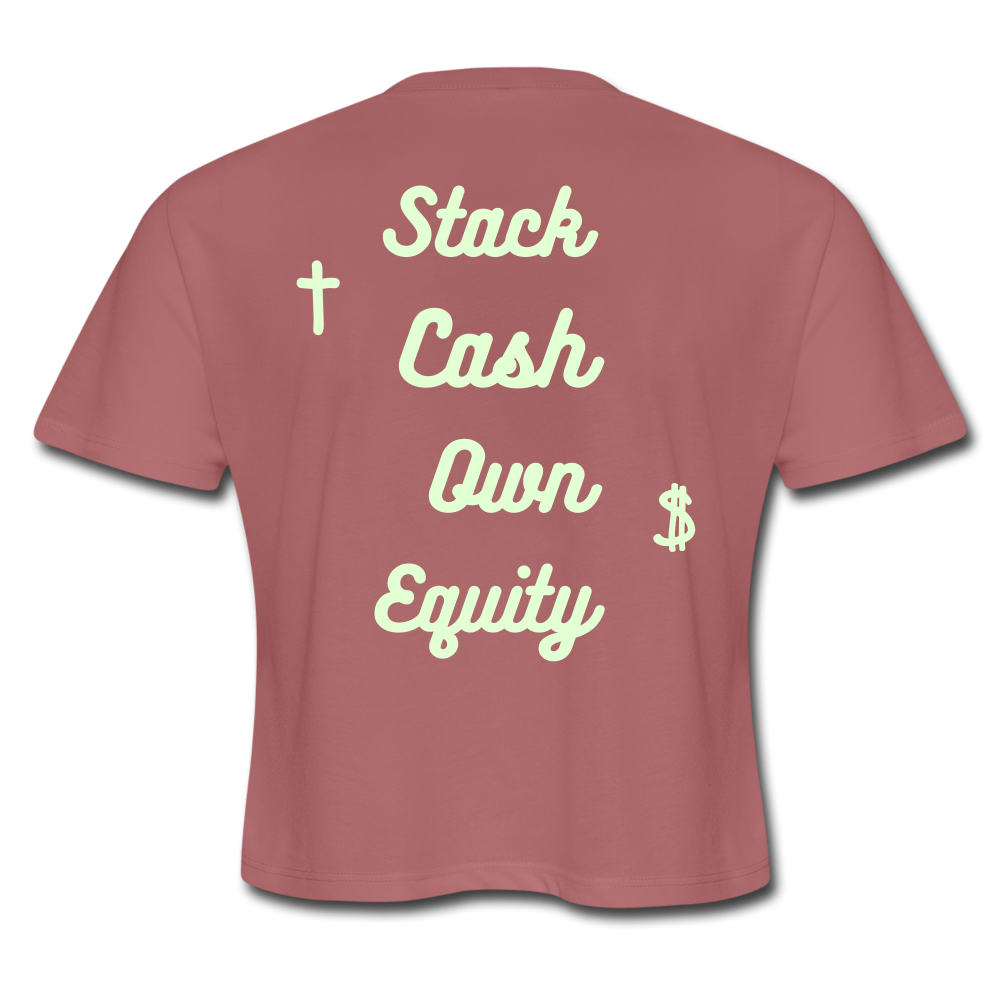 S.C.O.E Glow Crop Top - mauve