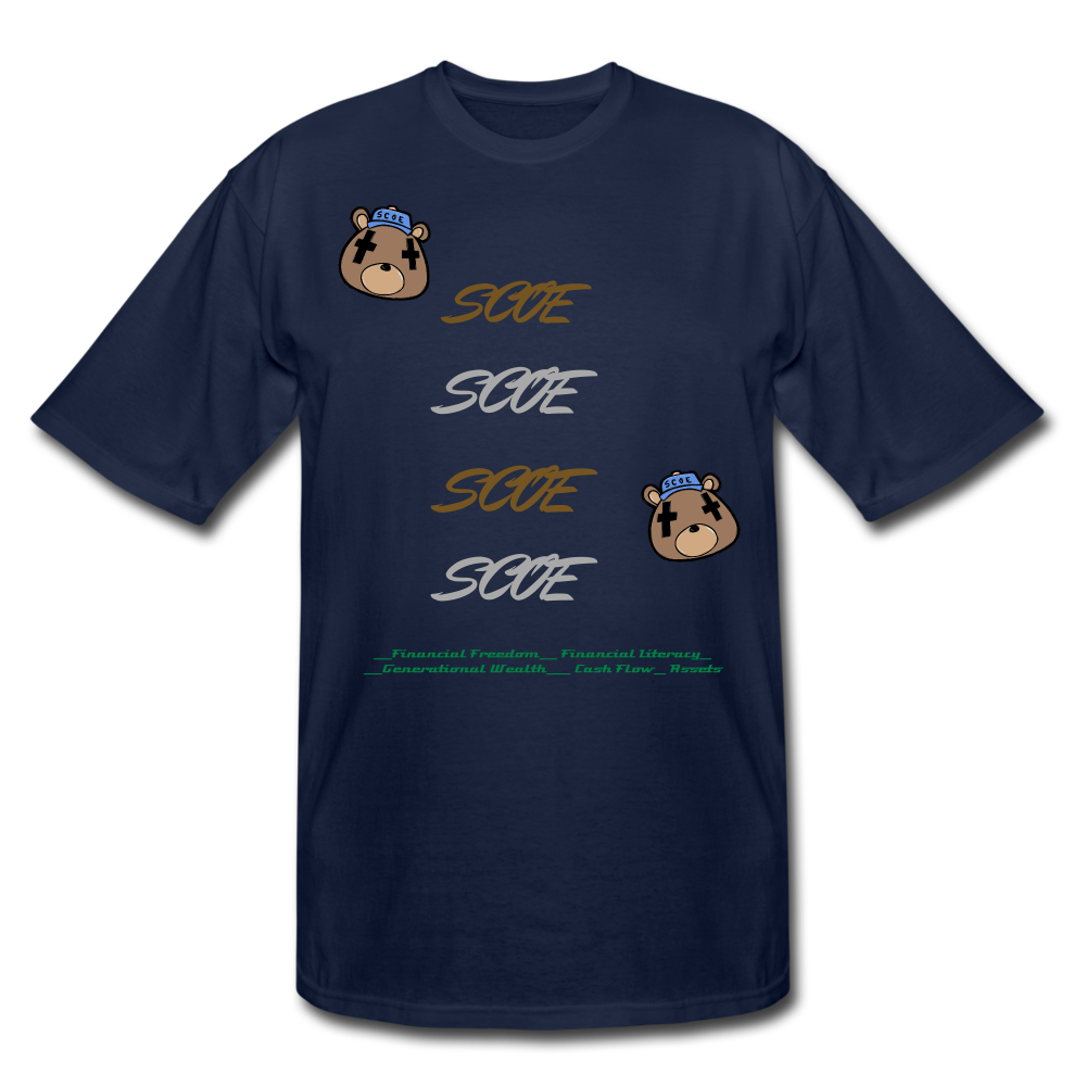 S.C.O.E Shine Tall Tee - navy