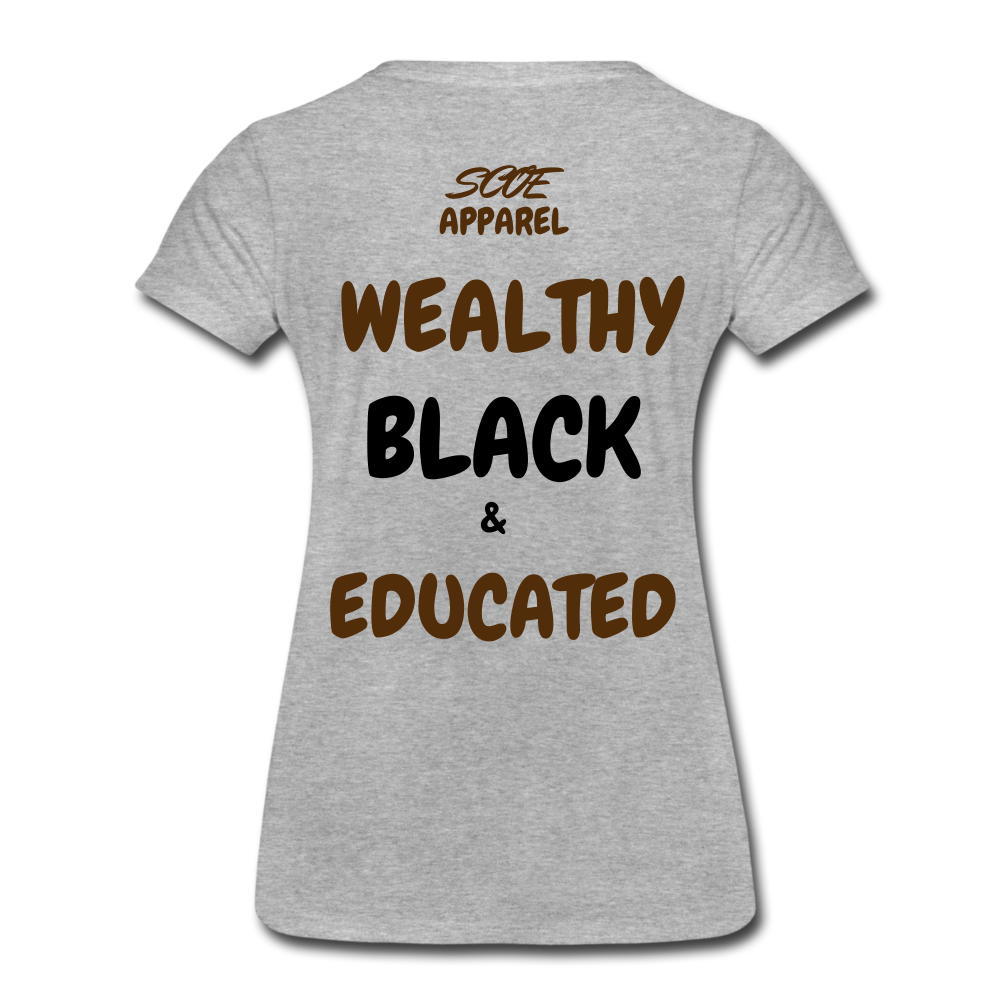 S.C.O.E Women’s Black History Forever T-Shirt - heather gray