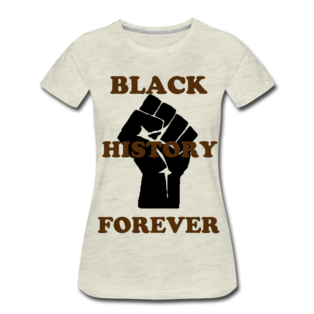 S.C.O.E Women’s Black History Forever T-Shirt - heather oatmeal