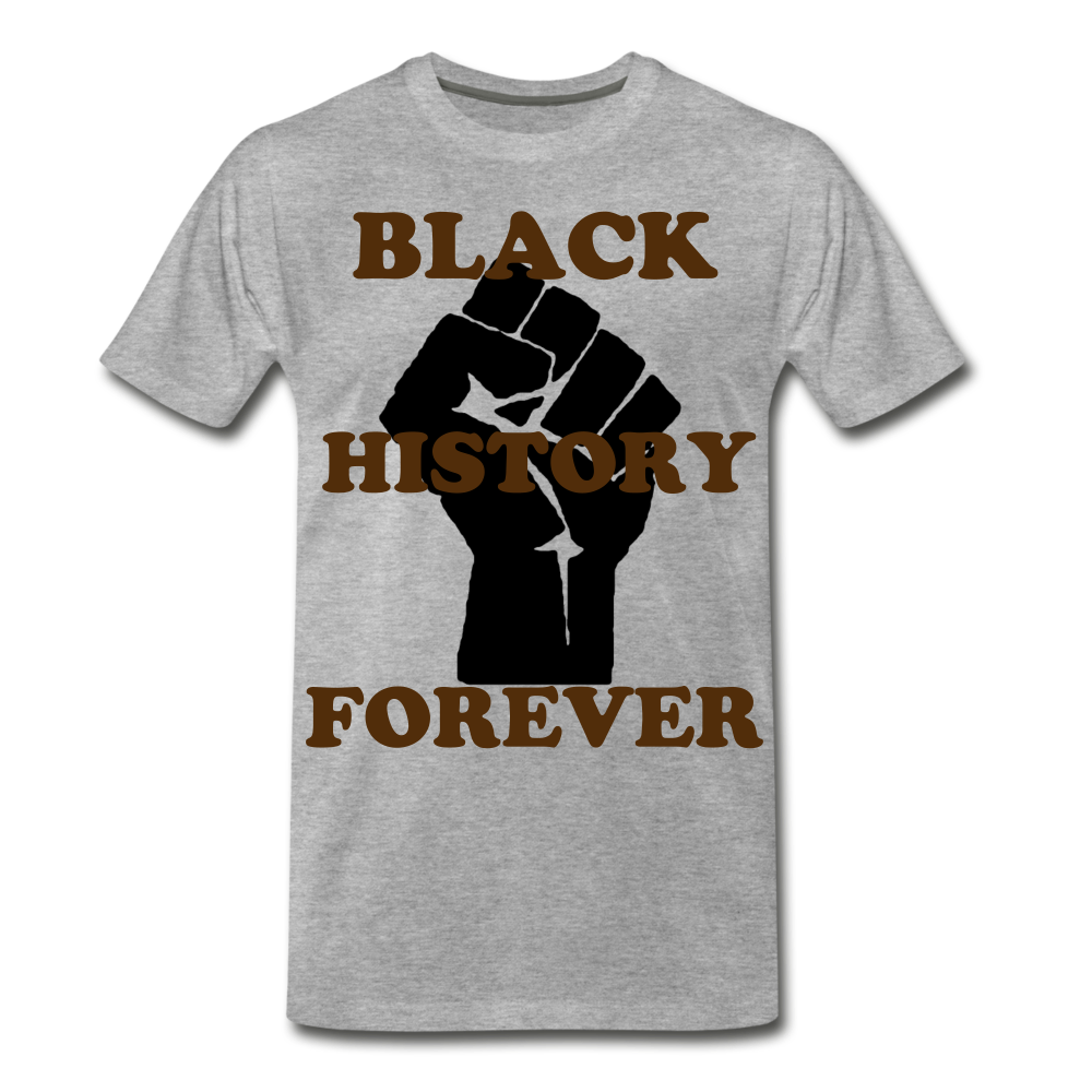 S.C.O.E Black History Forever T-Shirt - heather gray