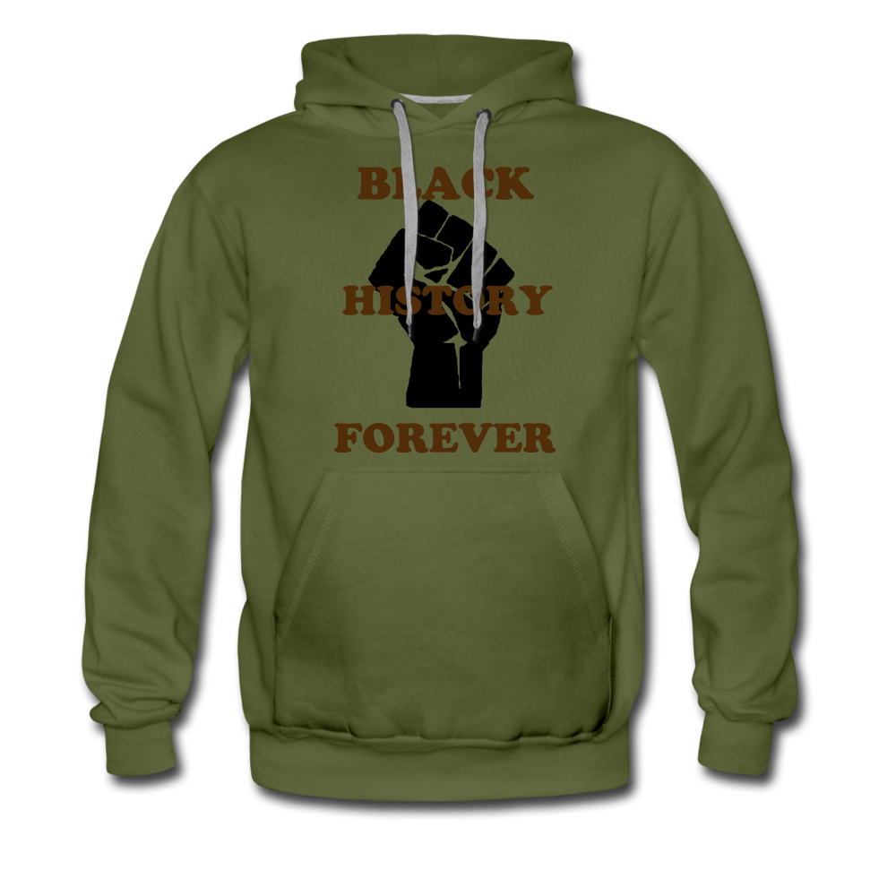 S.C.O.E Black History Forever Hoodie - olive green