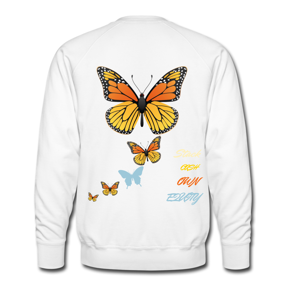 S.C.O.E "Give Me Butterflies" Sweatshirt - white