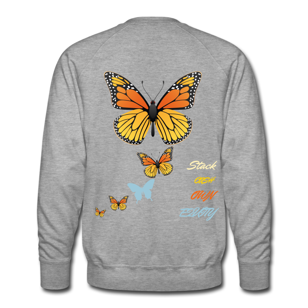 S.C.O.E "Give Me Butterflies" Sweatshirt - heather grey