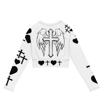 {Spread Christ Own Everything} "Monochrome" Long Sleeve Crop Tee