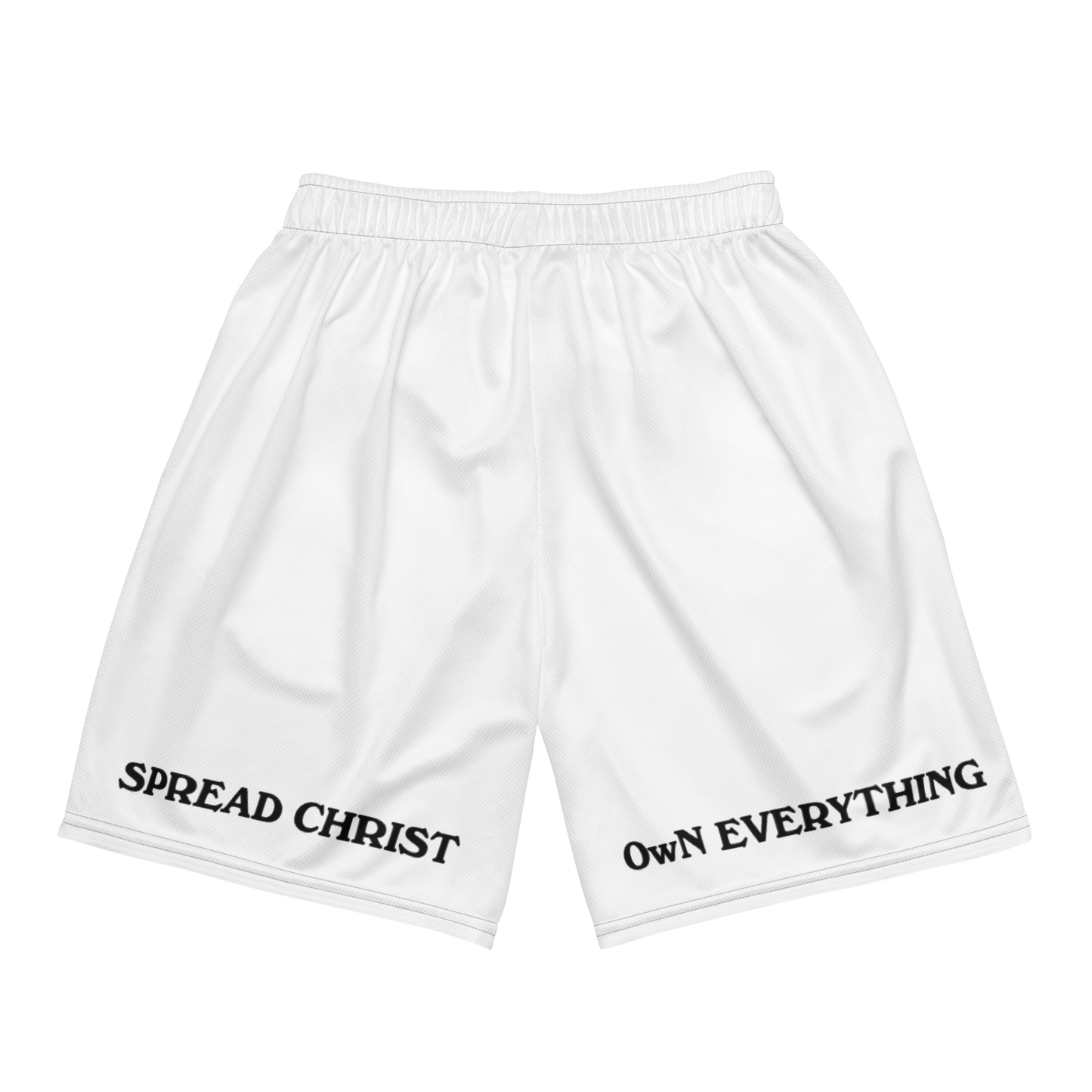 {Spread Christ Own Everything} "Monochrome" Mesh Shorts