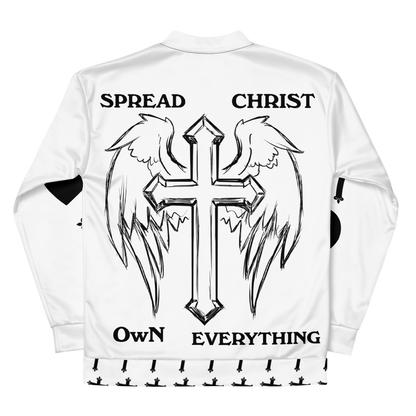 {Spread Christ Own Everything} "Monochrome" Bomber Jacket