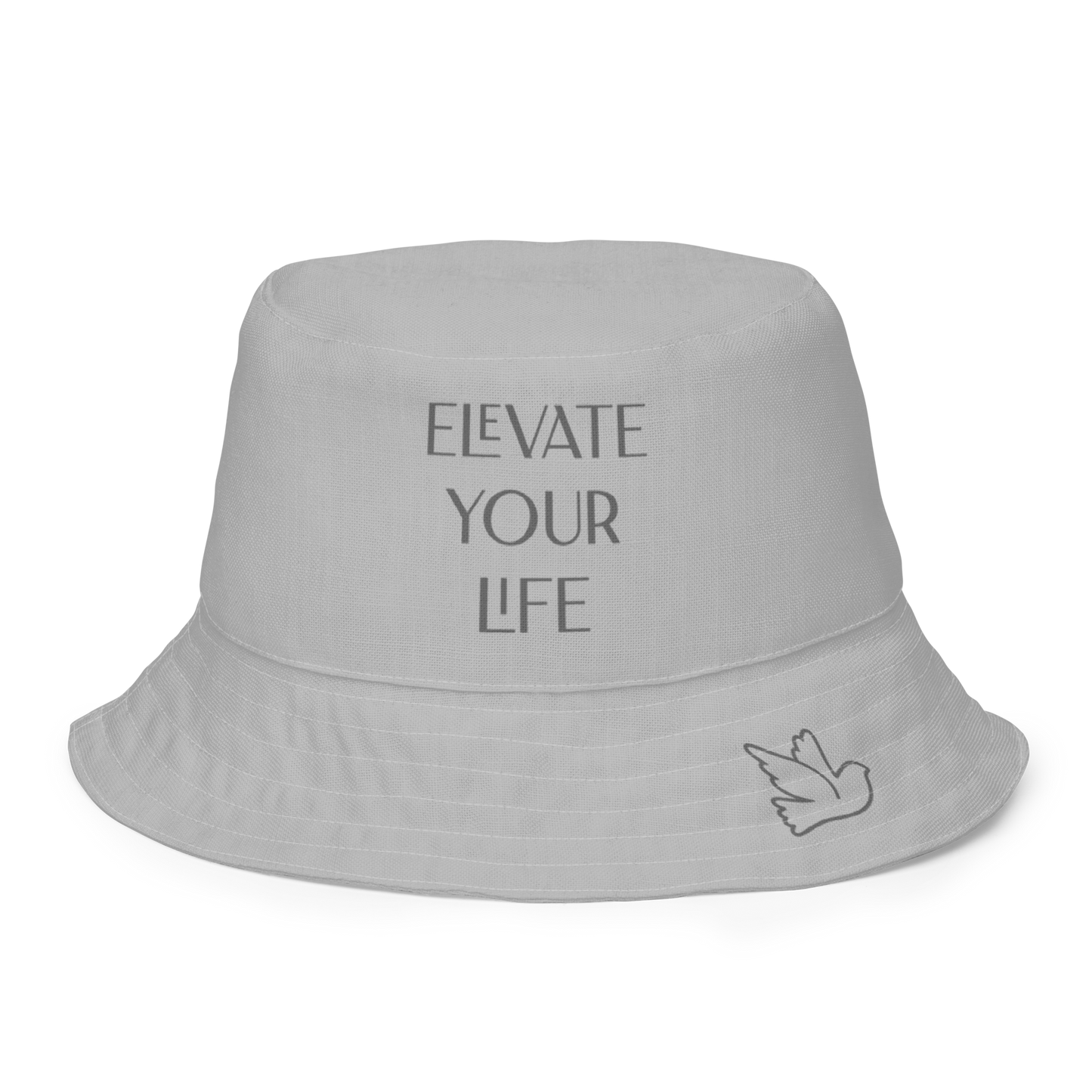 {ELEVATED LIFE} Dove Bucket Hat