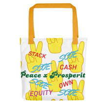 Load image into Gallery viewer, S.C.O.E Peace x Prosperity Tote bag