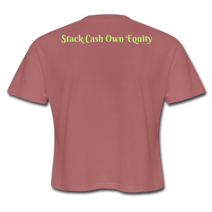 Women's Cropped T-Shirt - mauve