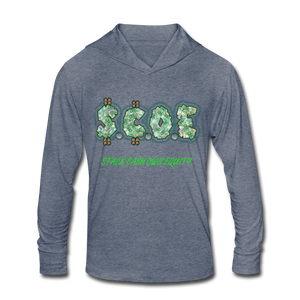 S.C.O.E Unisex Tri-Blend Hoodie Shirt - heather blue
